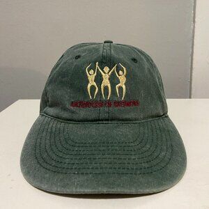 Vintage Archdiocese Of Baltimore Green Canvas Denim Embroidered Hat Dad Cap